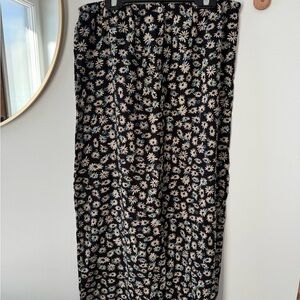 Free People Black Midi Skirt